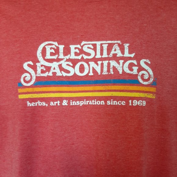 Celestial Seasonings Vintage Stripe t-shirt--NEW - Picture 3 of 3